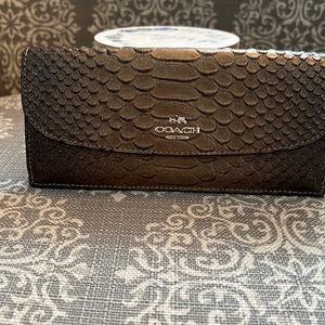 Coach leather slim wallet